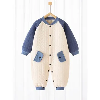 Soft Baby Girl Clothes Cotton Autumn and Winter Newborn Romper Cute Girls Bodysuits Warm Baby Boys Clothes Babies 0 to 12 Months 2