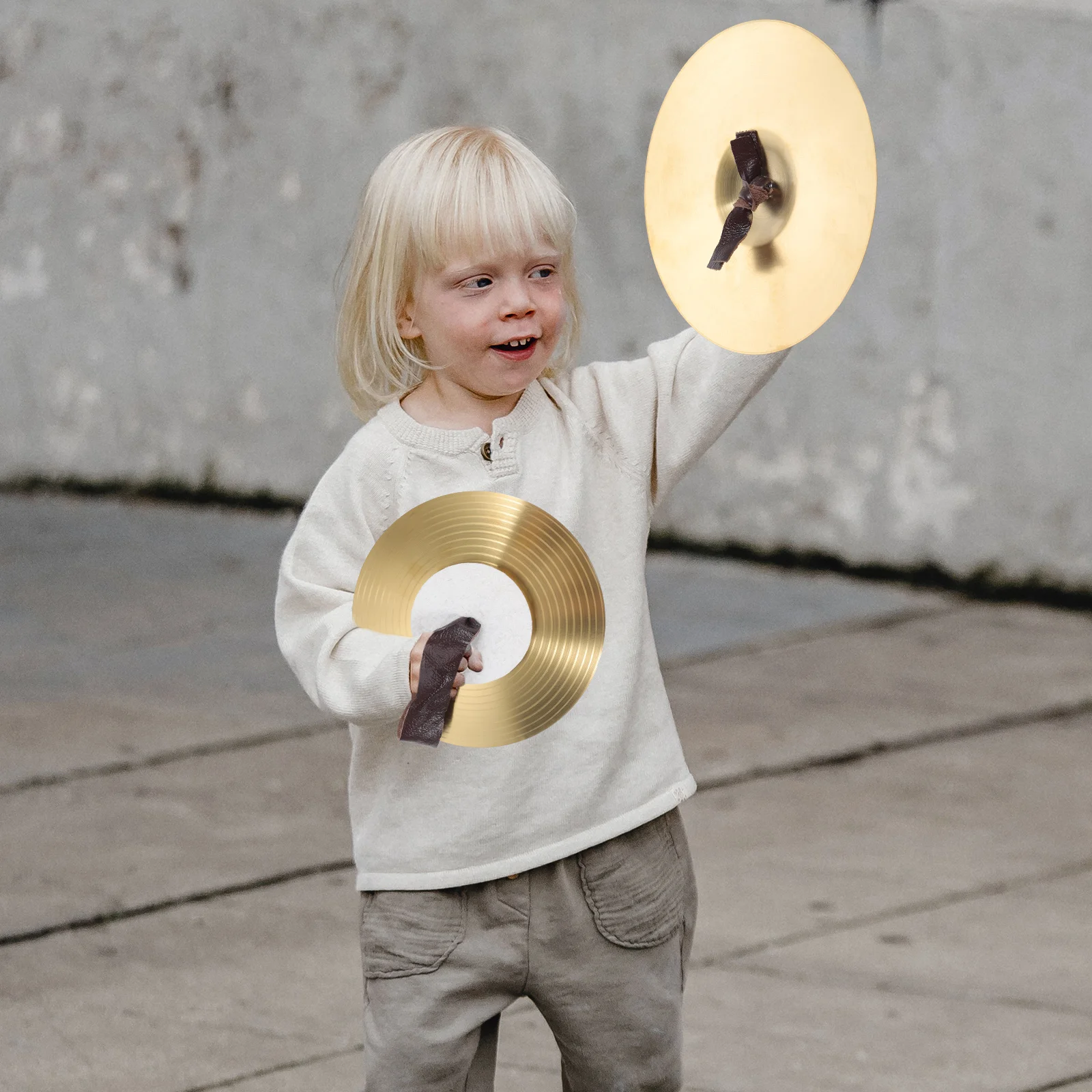 Toy Musical Instruments Cymbals Kids Toys Hand Portable 1970X1970X100CM Golden Dance Alloy Child