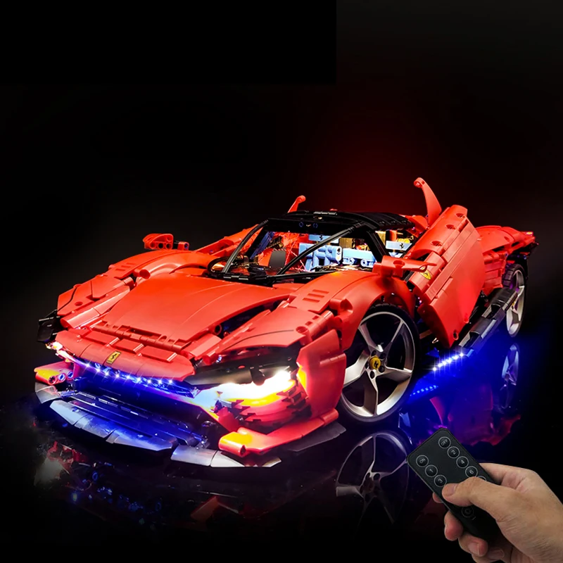Kit Luci A Led Rc Per Lego 42143 Ferraries Daytona Sp3 Building Blocks Giocattolo In Mattoni (Solo Luce A Led, Senza Modello Di Blocchi))