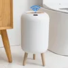 Automatic Trash Can with Lid,  Small Plastic Smart Trash Can, Motion Sensor Trash Can for Bedroom, Bathroom, Kitchen, Office 1
