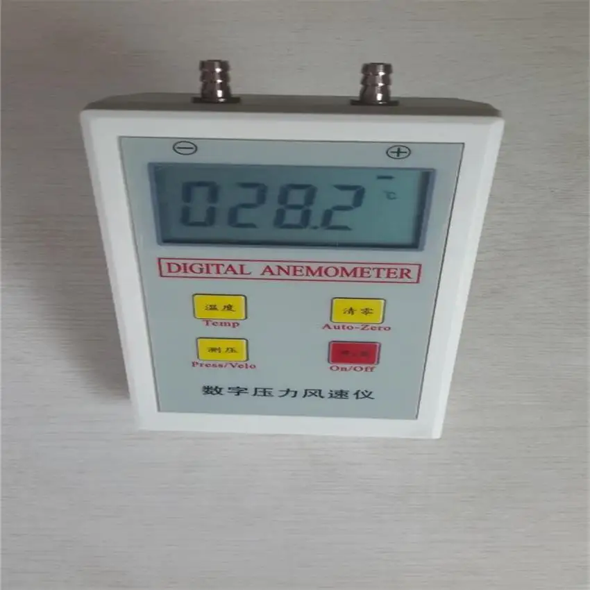 Il Tester Di Pressione Differenziale Digitale Serie Con Una Vasta Gamma Da 10 A 100Kpa È Dotato Di Tubo Pitot Per Misurare La Velocità Del Vento.