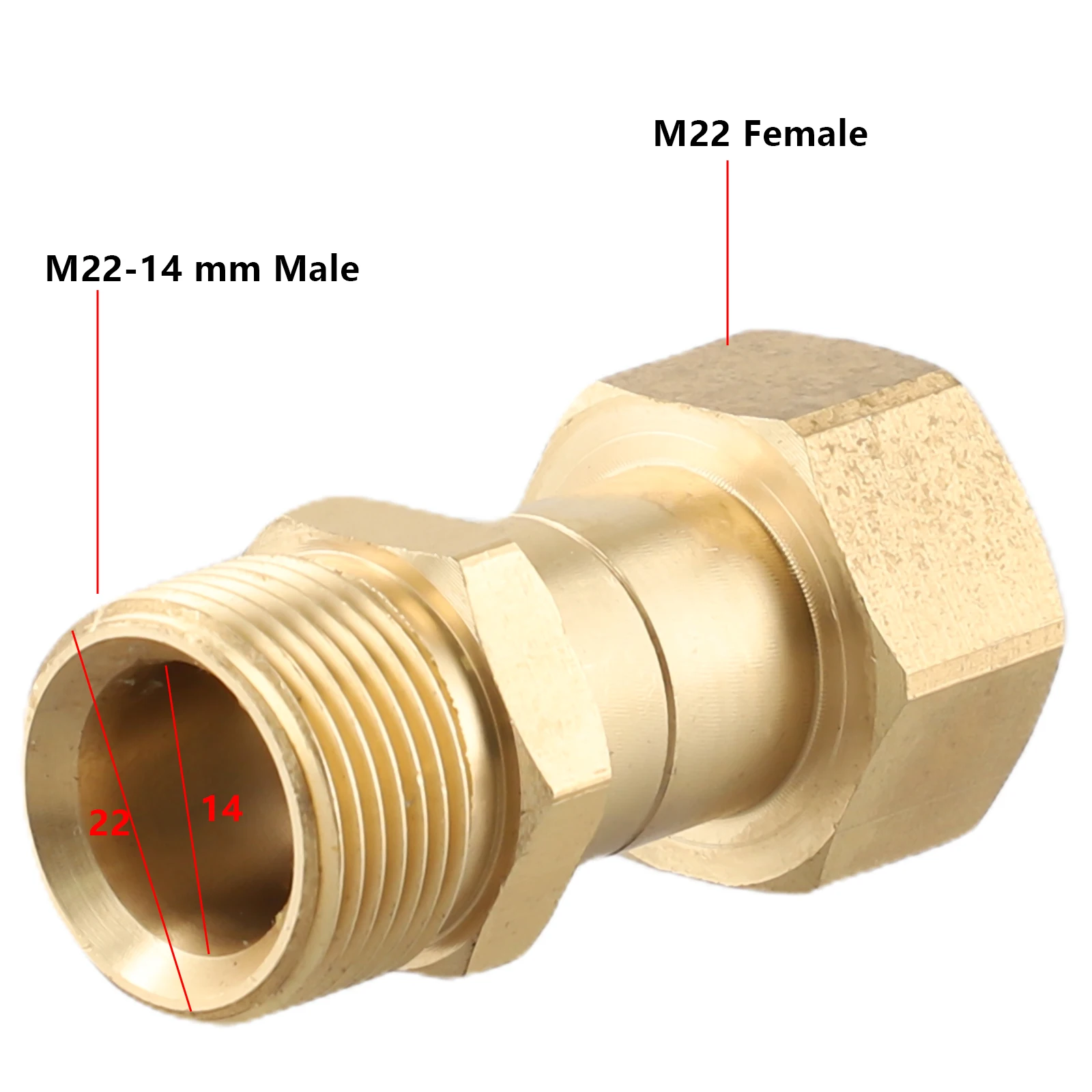 

Brass Swivel Joint Outdoor Equipment Hose Fitting Corrosion Resistance Twisting Pressure Washer Garden Water Connector Parts