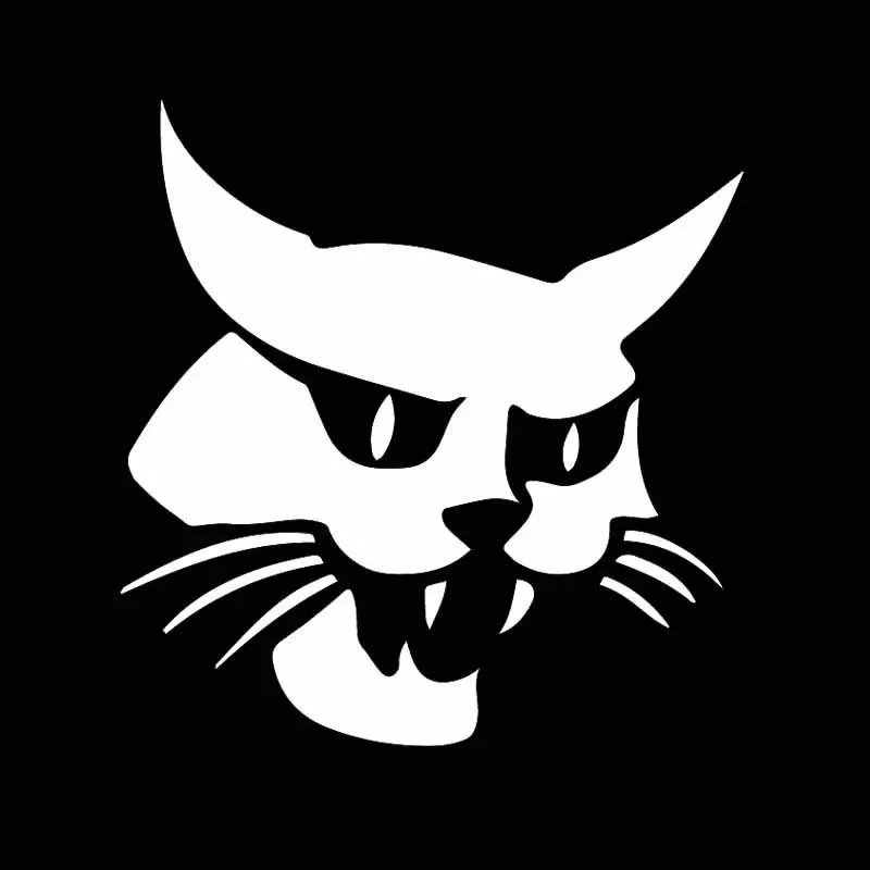 16Cm * 15Cm 1 Pezzo Adesivi Per Auto Fun Bobcat Windows Decalcomanie In Pvc Adesivi Per Auto Con Grafica Mascotte Decorati