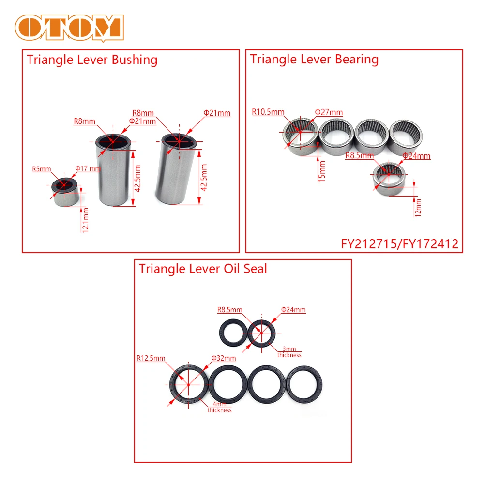 Motorcycle Bearing Kit Triangle Lever Rear Lowering Linkage ARM for YAMAHA YZF