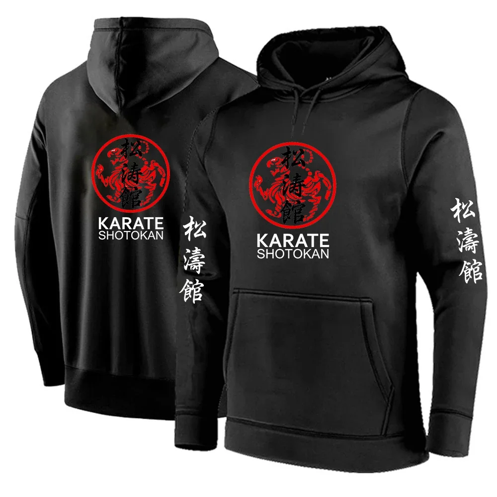 

Shotokan Karate 2024 Men's New Long Sleeves Solid Color Hoodies Printing Harajuku Tracksuits Streetwear Sweatshirts Pullover Top