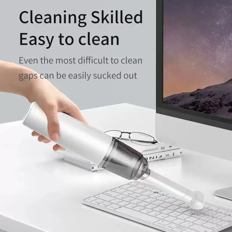 Mini Handheld Vacuum Cleaner Car Use Wireless Charging High Power Portable Fungus Eliminator for Home And Car Interior Cleaning 1