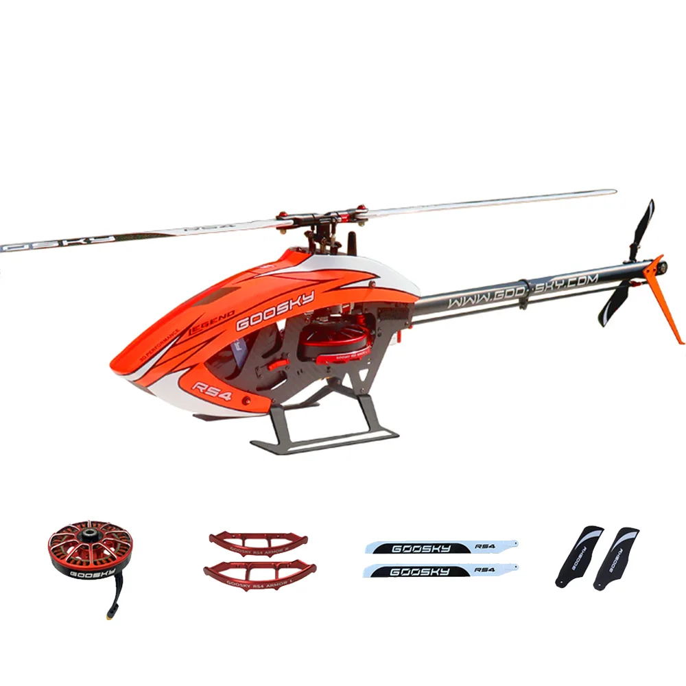 GooSky RS4 6CH 3D 다이렉트 드라이브 브러시리스 모터 400 클래스 플라이바리스 RC 헬리콥터 베놈 키트 버전