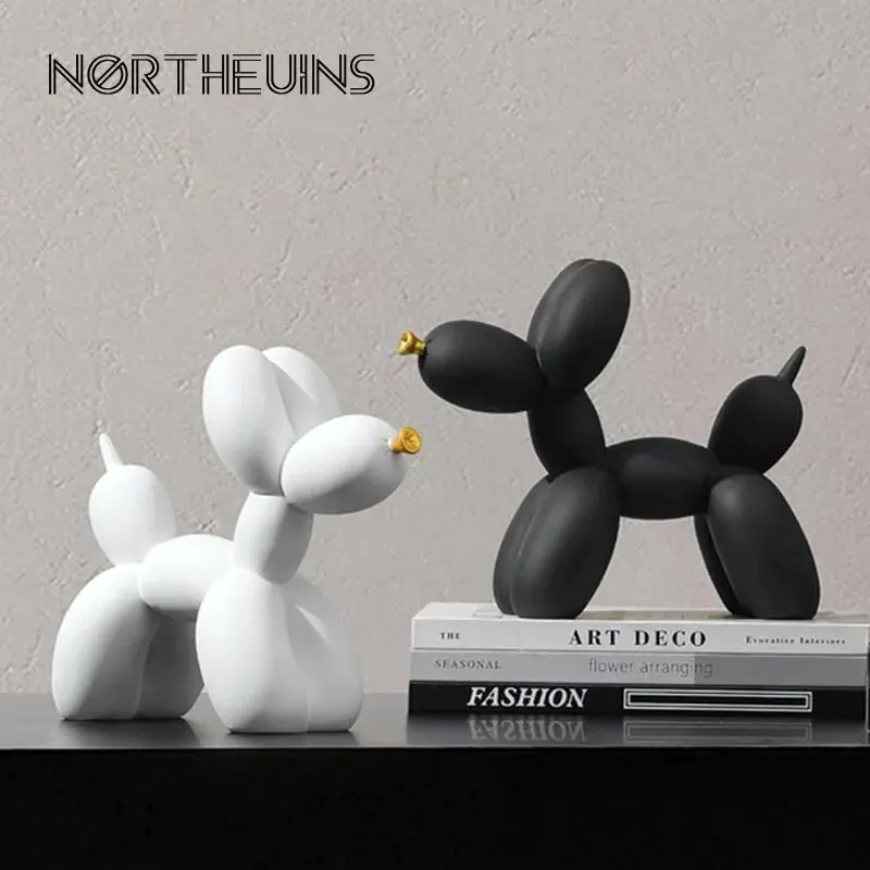Sculpture Chien Ballon Résine - Graffiti - Déco Bureau - Art Déco - Peint à La Main