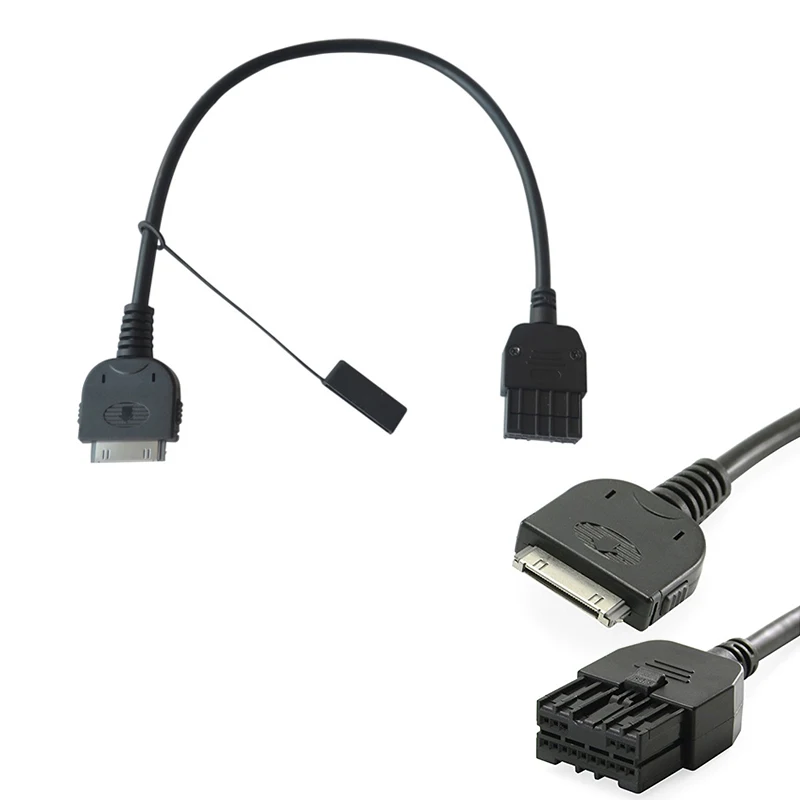Audio cable Audio speaker cable Car stereo accessories Audio signal cable Audio speaker wiring kit Electronic wire cable Electrical wire cable Aux Input Interface Cable Port fit for Infiniti Nissan Ipod 284H2-Zt50A