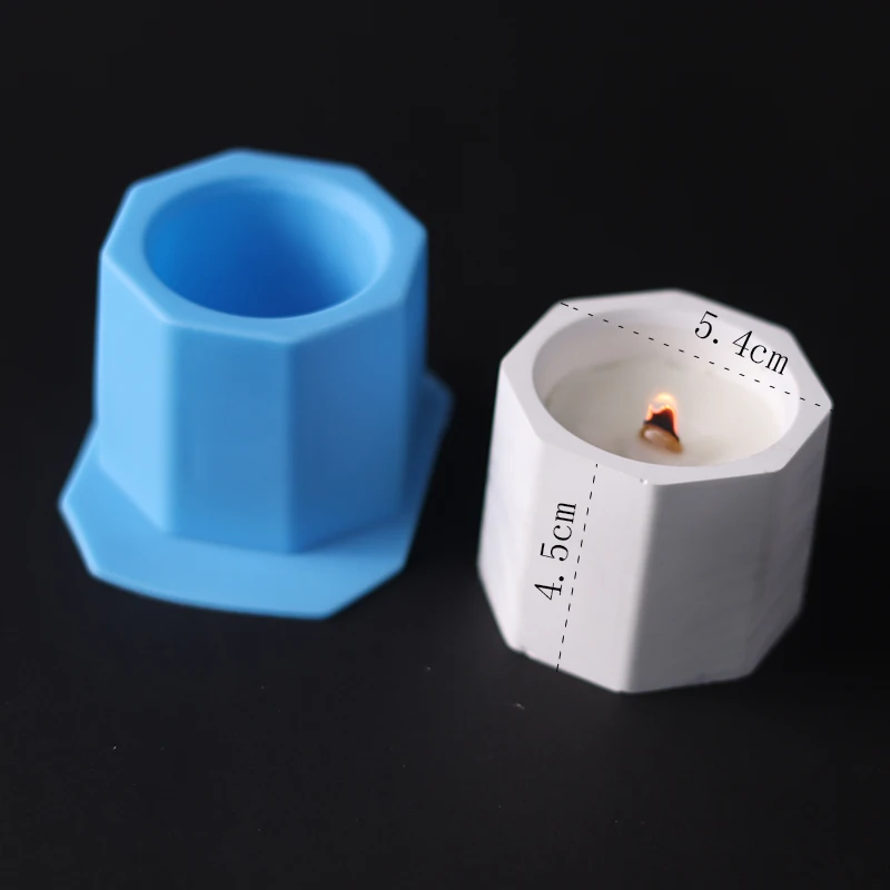 Geometric Silicone Flowerpot Mold for DIY Crafting Projects