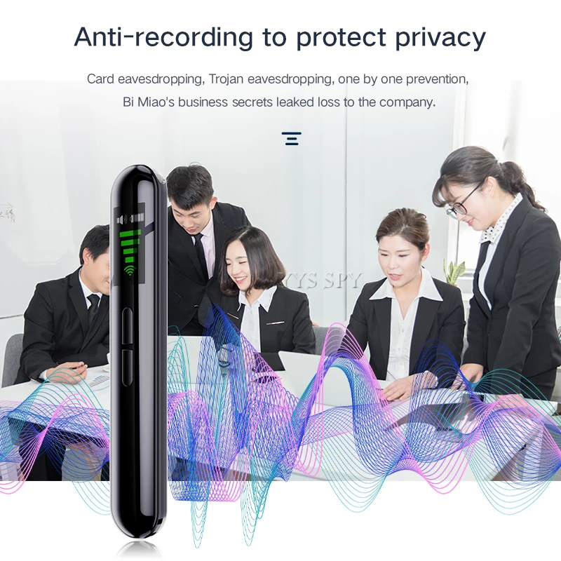 Anti Candid Hidden Camera Detector Pen Anti Theft Memory Function Wireless Spy Pinhole Cam Infrared Detection GPS Tracker Scan