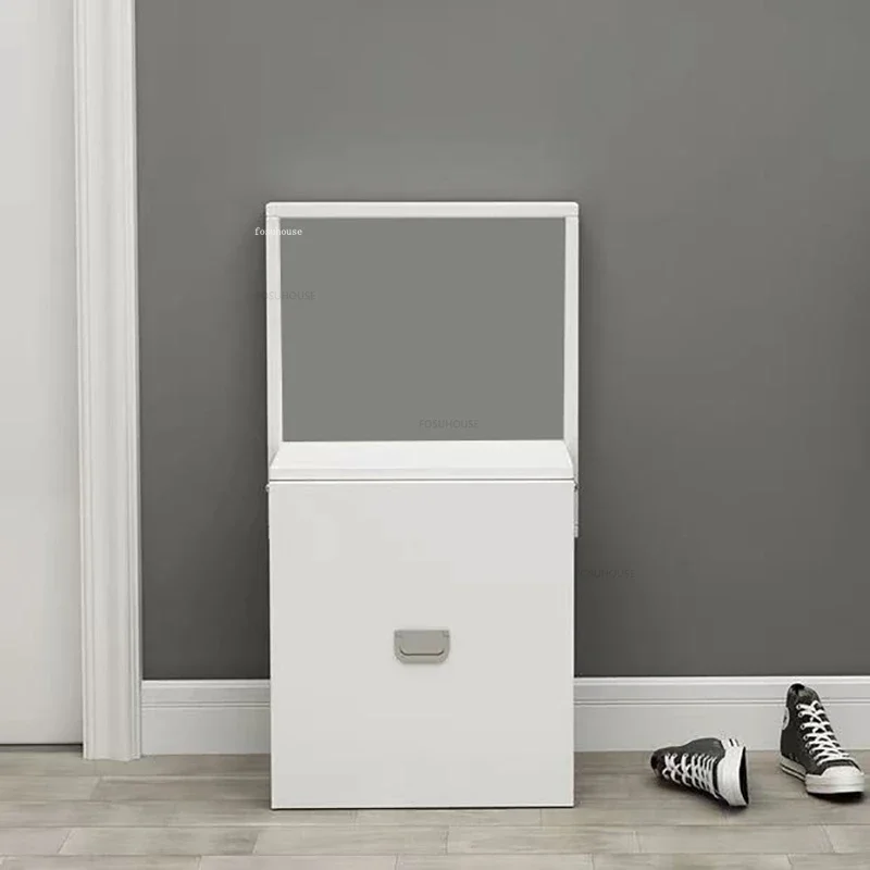 Minimalist Folding Bathroom Seats Home Wall-mounted Can Store Bathroom Chairs Porch Invisible Wall-mounted Shoe Changing Stool 3