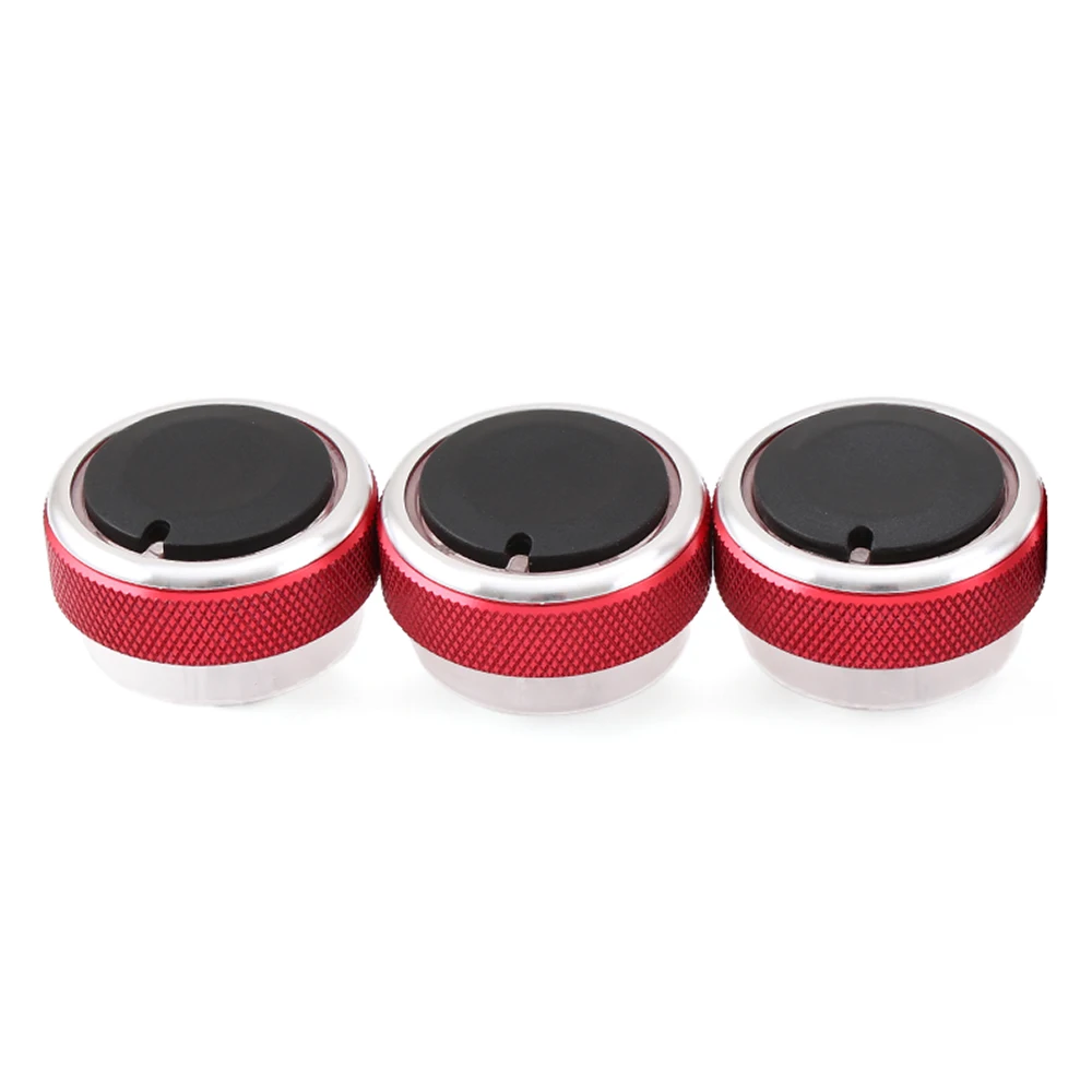 Manopola Per Climatizzatore Ford Focus 2 MK2 / MK3 E Mondeo – Alluminio+ABS, Colori Rosso/nero/argento/blu, Facile Da Montare