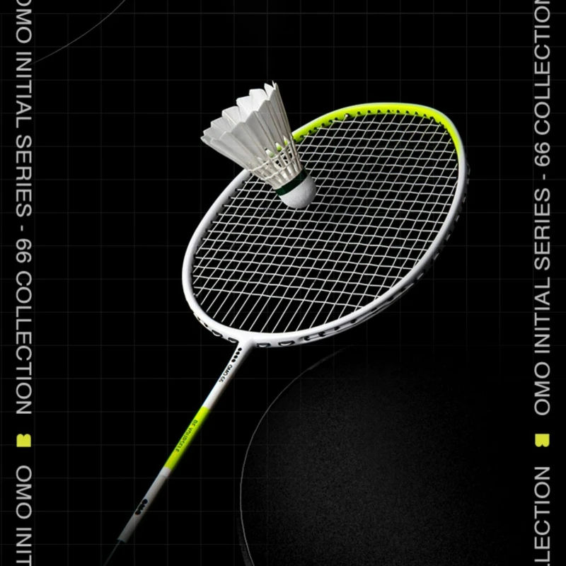 

All-carbon Fiber Ultra-light 6U Professional Grade Finished Product Single Racket Stacked Design Offensive Badminton Racket