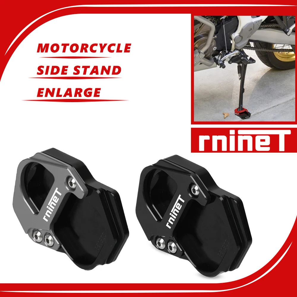 

R nine T For BNW RnineT Scrambler Urban G R nineT /5 Side Stand Enlarger Extension Plate Pad RnineT Pure Rnine T Racer 2017-2023