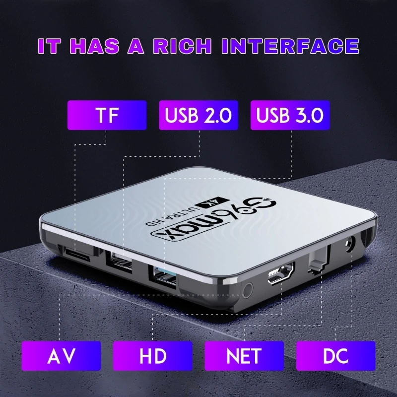 Wifi Settop Box Media Player Kit G96max Tv Box Rk3318 Set Top