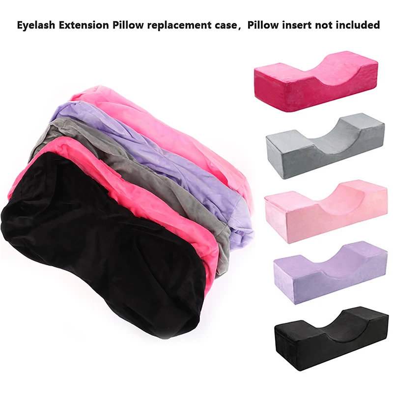 Multicolored Flannel Eyelash Extension Pillow Cover