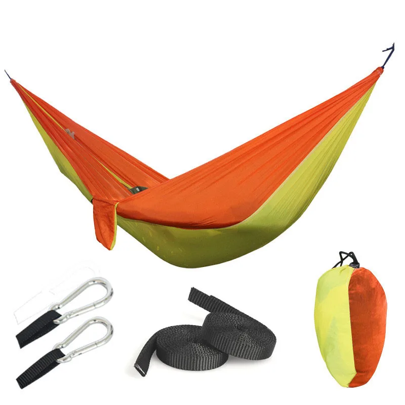 Camping Hammock Double Single Portable Hammocks with 2 Tree Straps Lightweight  Hammocks for Travel Beach Backyard Patio Hiking 