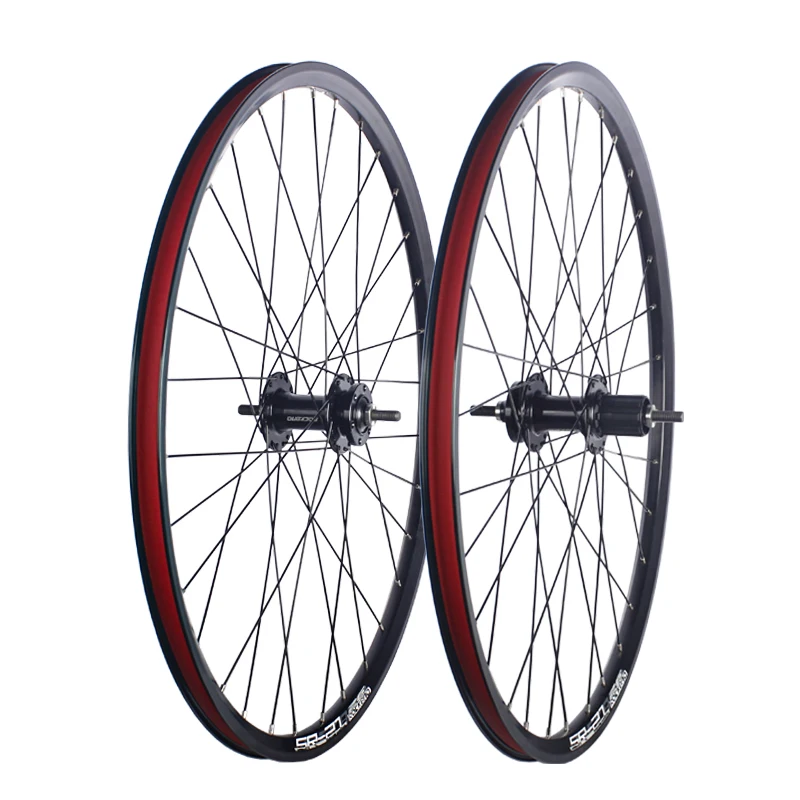 ROCKBAO 20inch Bicycle Wheelset Disc Brake 406/451 Double Aluminum Alloy Rim 2Bearings Axial Bike Wheel Set