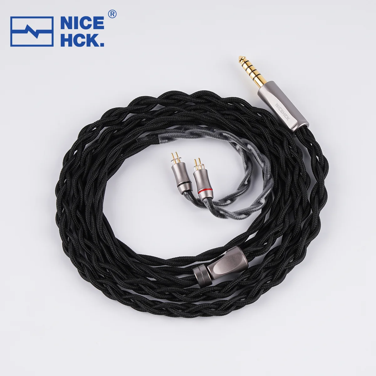NiceHCK 초순수 프레스 OCC 하이엔드 OFC 디가우징 플러그 하이파이 IEM 케이블, 퀸텟 히말라야 이어폰용 MMCX 0.78 2 핀, 60 사가
