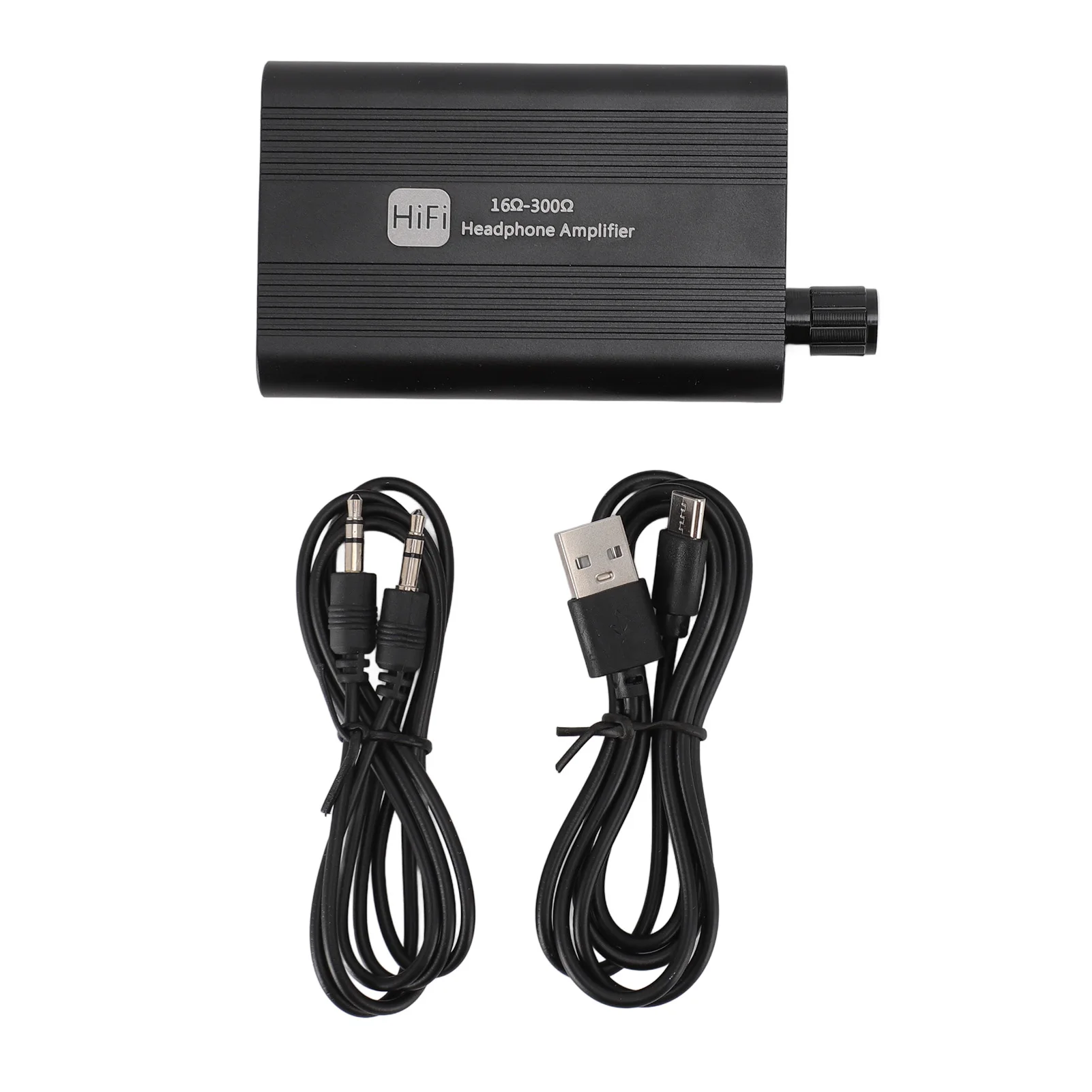 Earphone Amplifier 3.5mm AUX Input Output Headphone Amplifier 2 Stage Gain   Rechargeable Battery for Computer