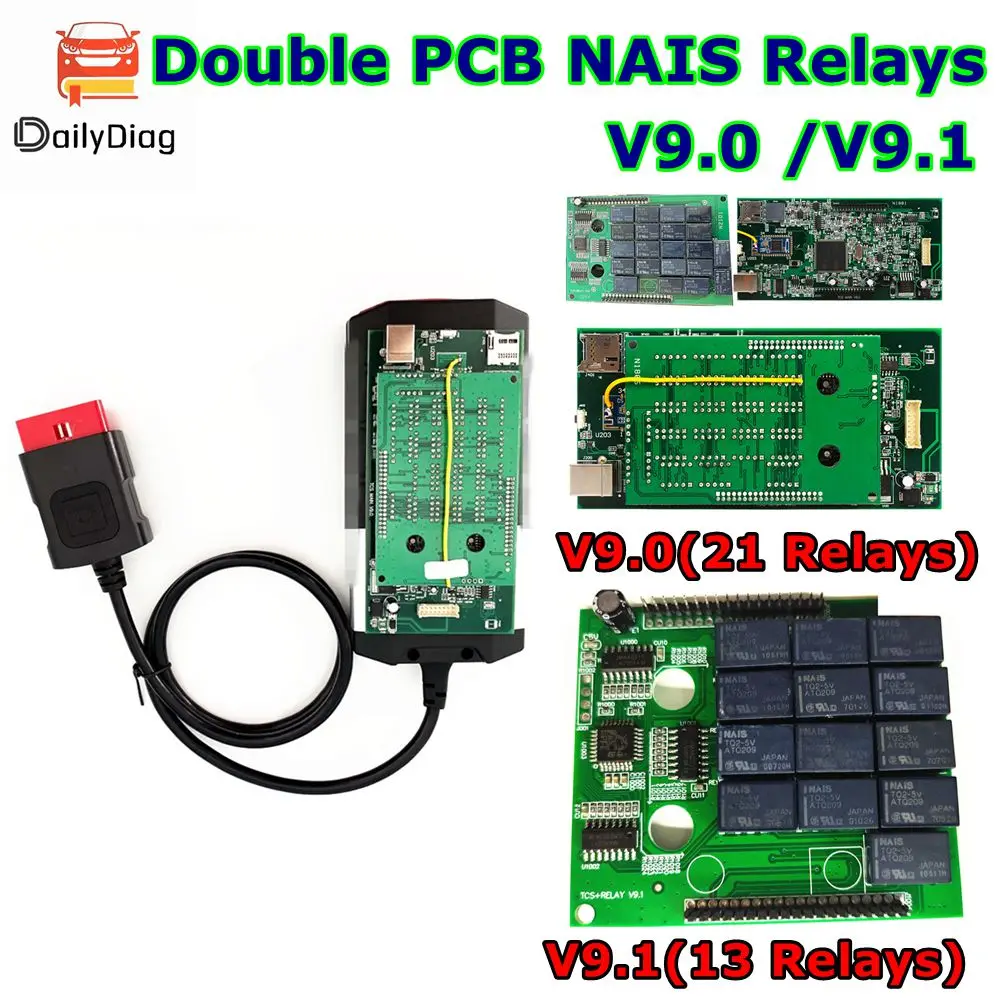 

Double PCB V9.0 V9.1 Bluetooth VD150 2021.11 with Keygen for TCS Pro Multidiag MVD Cars Trucks Diagnostic Tool OBD OBD2 Scanner