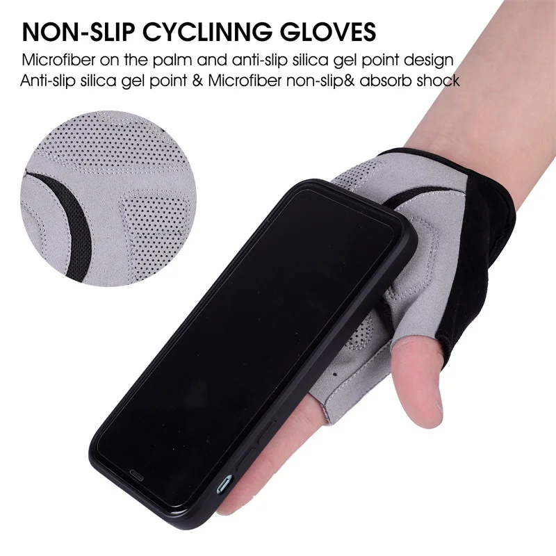 WEST BIKING Bicycle Half Finger Gloves MTB Road Bike Anti-slip Gym Trainning Gloves Men Women Sports Mittens Cycling Accessories 4