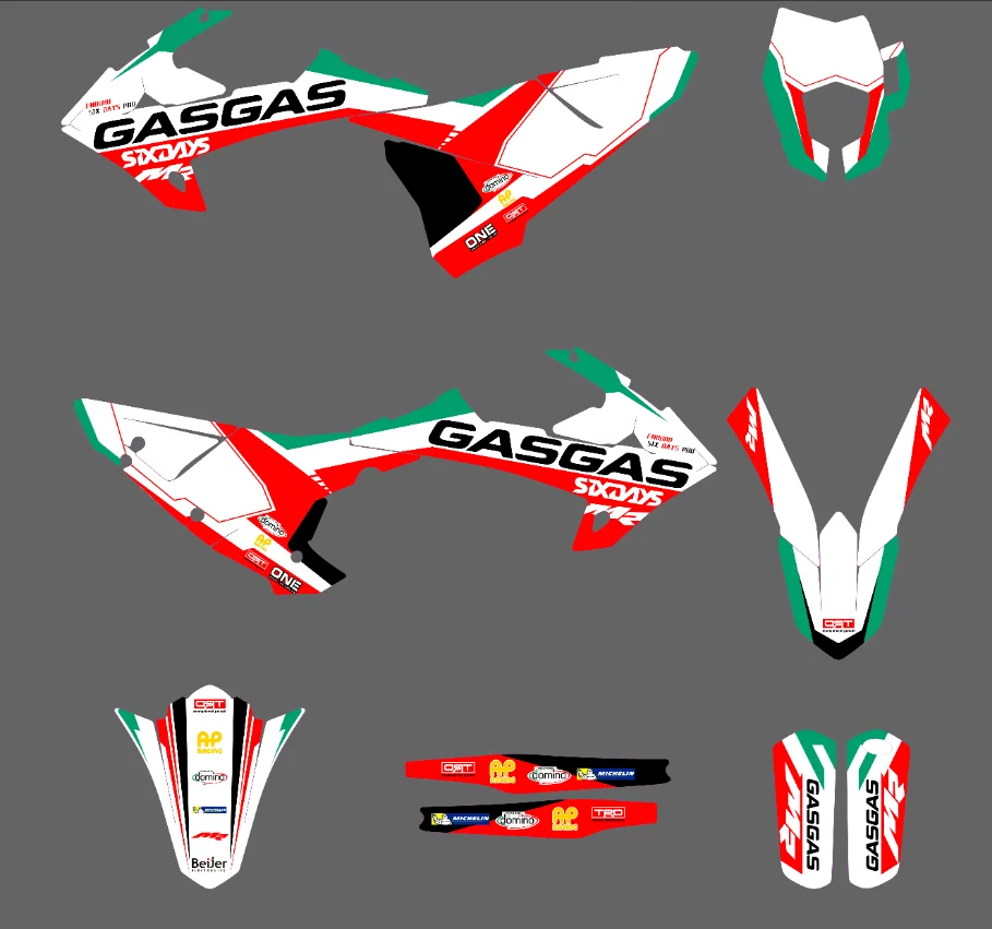 Motorcycle Graphics Decal Sticker Dekor Deco Racing Kits For Gas Gas Ec