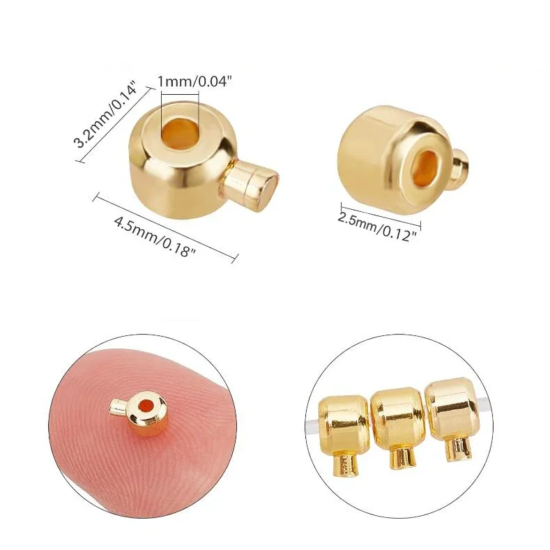 Elegant Brass Crimp Bead Spacers