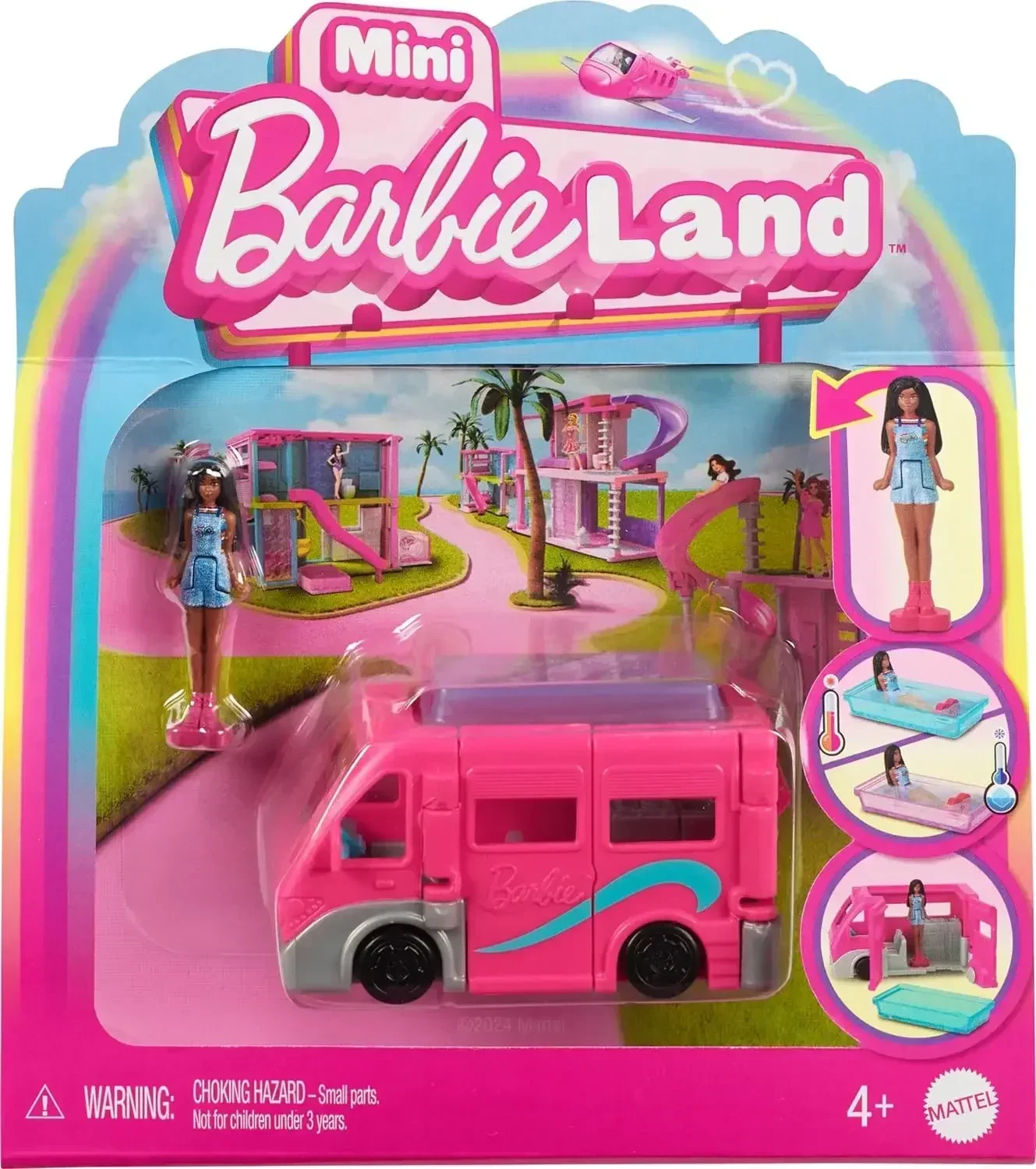 Barbie Color Change Dream Adventure Set with Camper, Plane, and Boat Accessories