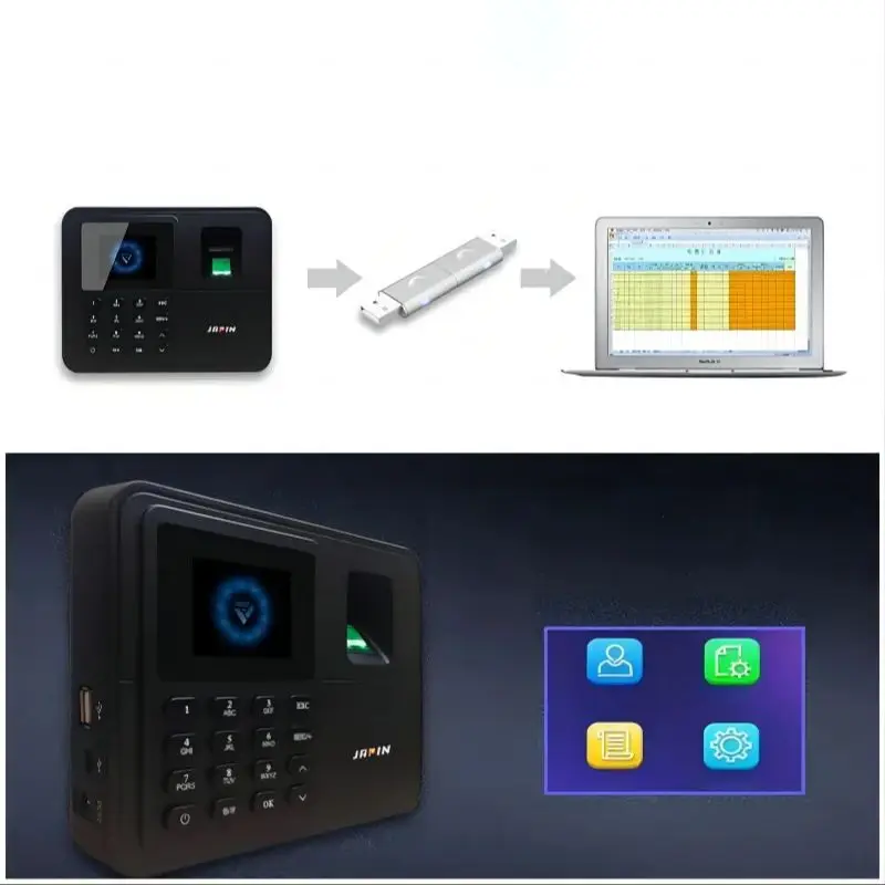 Q1 Fingerprint Attendance Machine Password Punch-in Apparatus Automatically Generate U Disk Reports Electronic Sign-in Device