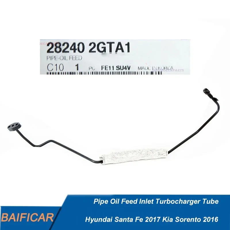 Genuine OEM Oil Feed Pipe 282402GTA1 For Hyundai Santa Fe, Sonata & Kia Sportage, Sorento