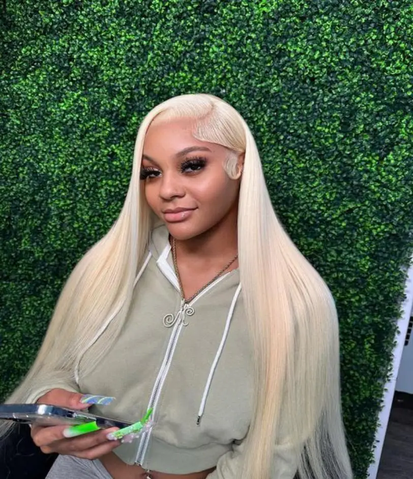 

Hd lace frontal human hair wig 13x6 brazilian honey blonde bone straight 40 inch Neddie prepluck cheap wigs on sale clearance