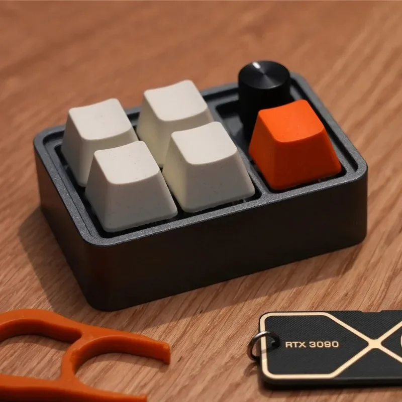 알루미늄 합금 기계식 키보드, 5 자리 키패드, 볼륨 조절, 보스 키, 프로그래머 키보드, 남자친구 선물