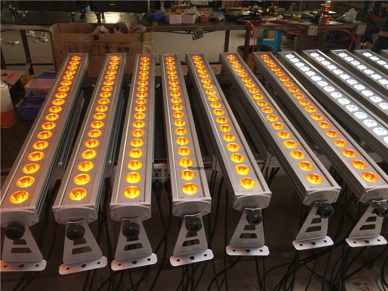 6 pieces  individually control Waterproof 18x18w rgbwa uv dmx wall washer led ig