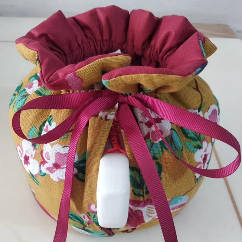 Teapot insulation cover Vintage Floral Teapots Dust Cover Tea Cosy Kettle Cover Insulation and Keep Warm For Home