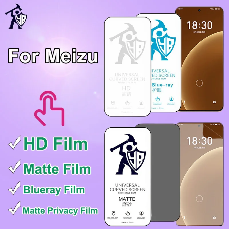 

Screen Protector For Meizu 20 Pro 18 17 16 15 M3 M5 M6 M8 M10 Hydrogel Film For Meizu Pro 5 6 7 Full Cover Protective Membranes