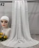 Mini Hijab Modal avec sous-bonnet – Ensemble Basique Extensible, Foulard Fin et Respirant, Protection Solaire, Voile 165*50cm