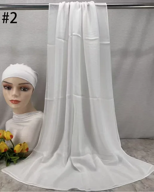 Mini Hijab Modal avec sous-bonnet – Ensemble Basique Extensible, Foulard Fin et Respirant, Protection Solaire, Voile 165*50cm