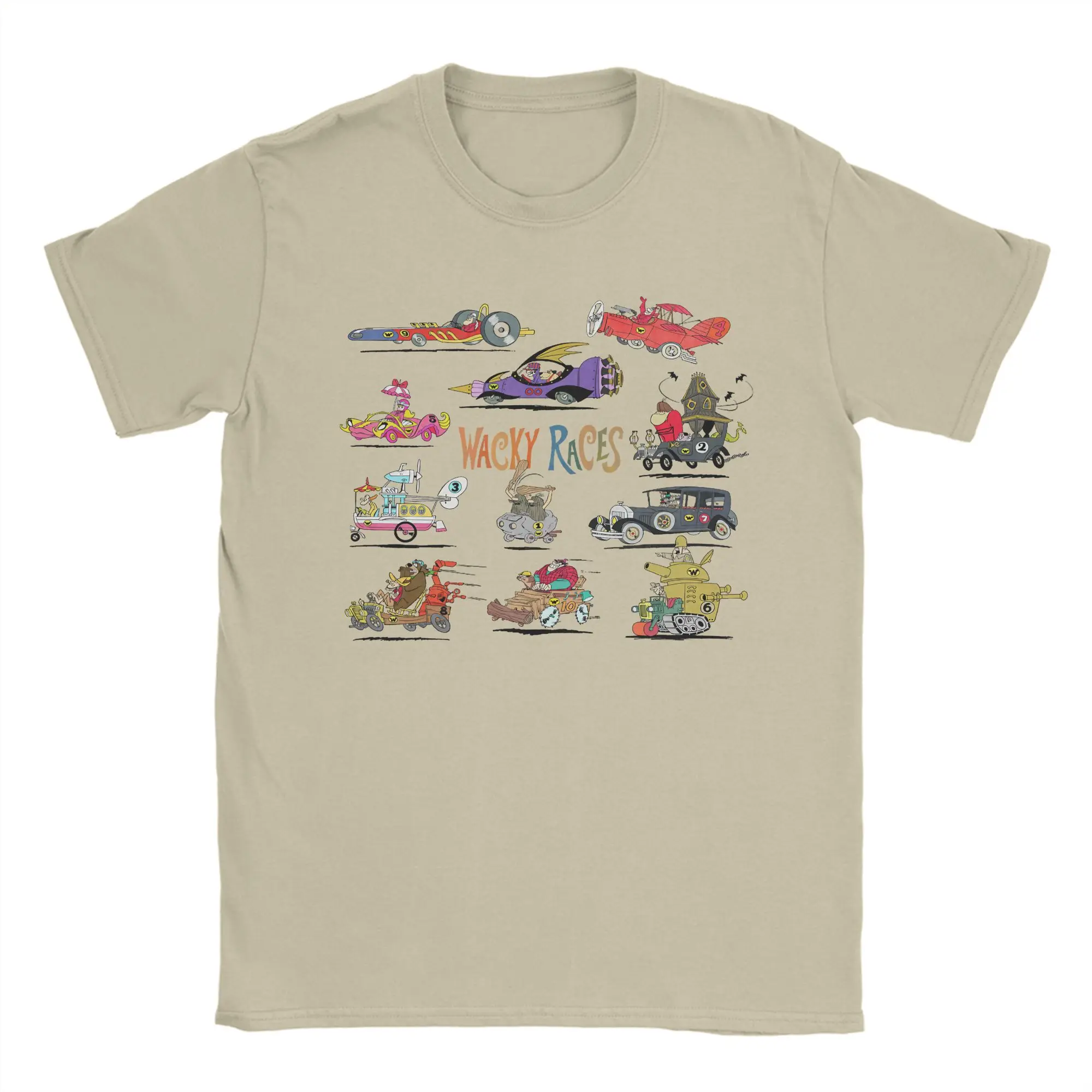 Modisches 60er-Jahre-T-Shirt mit witzigen Rennen, O-Ausschnitt, 100 % Baumwolle, kurzärmelig, Geburtstagsgeschenk, Kleidung