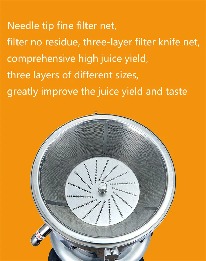 370W Electric Juice Extractor Juicer Machine For Fruits and Vegetable Commercial Lemon Maker Large Inlet Juicer Squeezer Machine 4