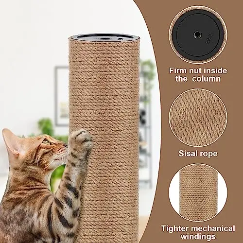 Pet Supplies Sisal Rope Cat Scratching Post Replacement Cat Scratching Post  Cat Tree Yellow Sisal Climbing Frame DIY