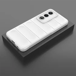 Shockproof Flexible Liquid Silicone Protective Case - Premium Coverage Bumper for OPPO A3Pro 5g Global (White)