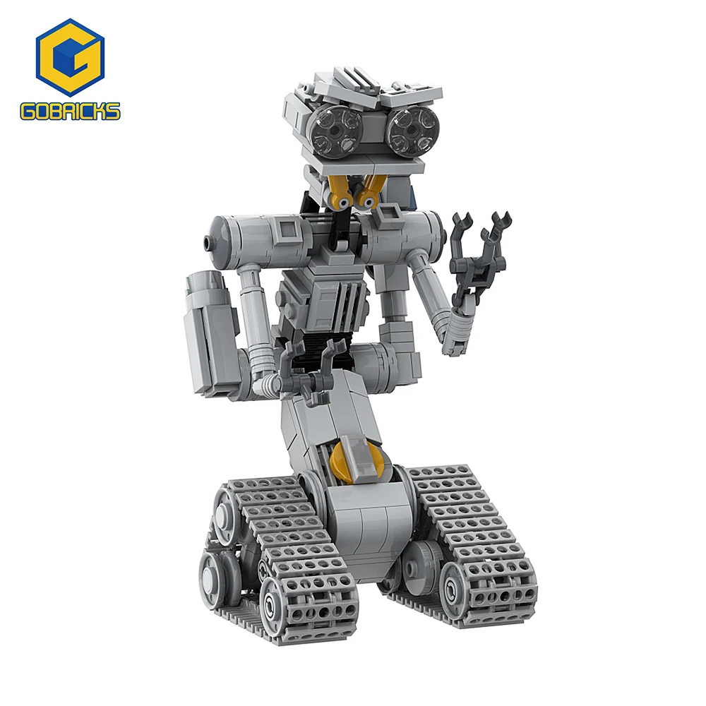Moc Movie Shorted-Circuits Military Emotional Robot Building Block Set Per Robot Astroed Johnnyed 5 Model Brick Toy Boys Gifts