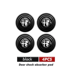 Silicone Car Door Anti - Shock Buffer Pads - Universal Crash Pad Accessories (ROMEO - D - black - 4PCS)