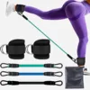 Ankle Strap Resistance Bands Hip Leg Strength Pull Rope Fitness Elastic Training Home Yoga Pilate Crossfit Workout Gym Equipment