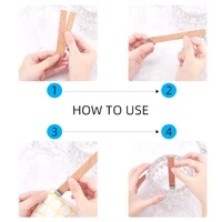 30pcs Wooden Candle Wicks Candle Making Set Wicks with Clip Base  Naturally Smokeless Wood Core for DIY Candle Jar Making Tools 3