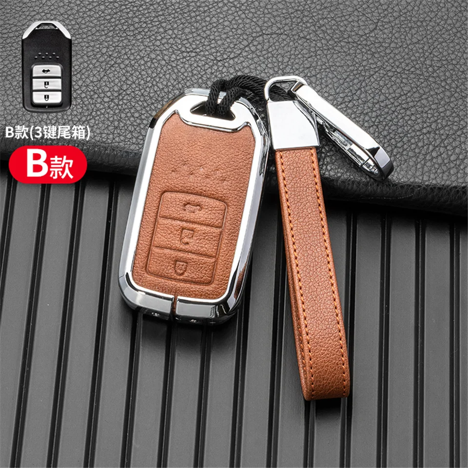 Cover chiate/telecomando per Honda CR-V ACCORD ODYSSEY CIVIC ect all-inclusive protezione portachiavi accessori in lega di zinco - S0681b4d6aef0489bb1ff642c4e82392ca