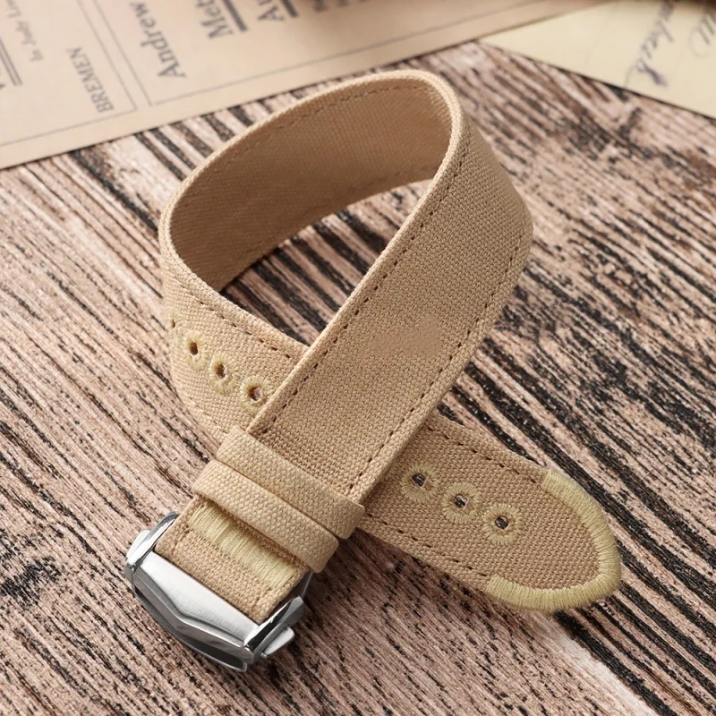 Universal Sport Weave Nylon Watch Strap with Fold Buckle – High Quality Fabric Bracelet
