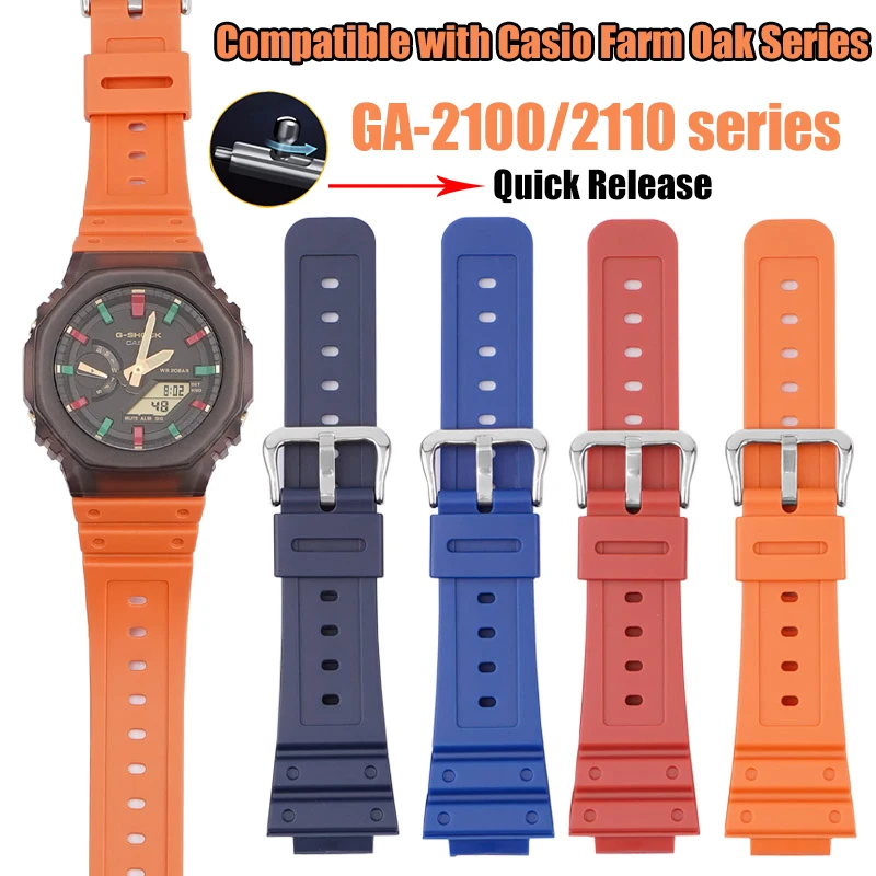 Strap for Casio G SHOCK GA 2100 2110 DW 5600 GW 6900 Quick Release
